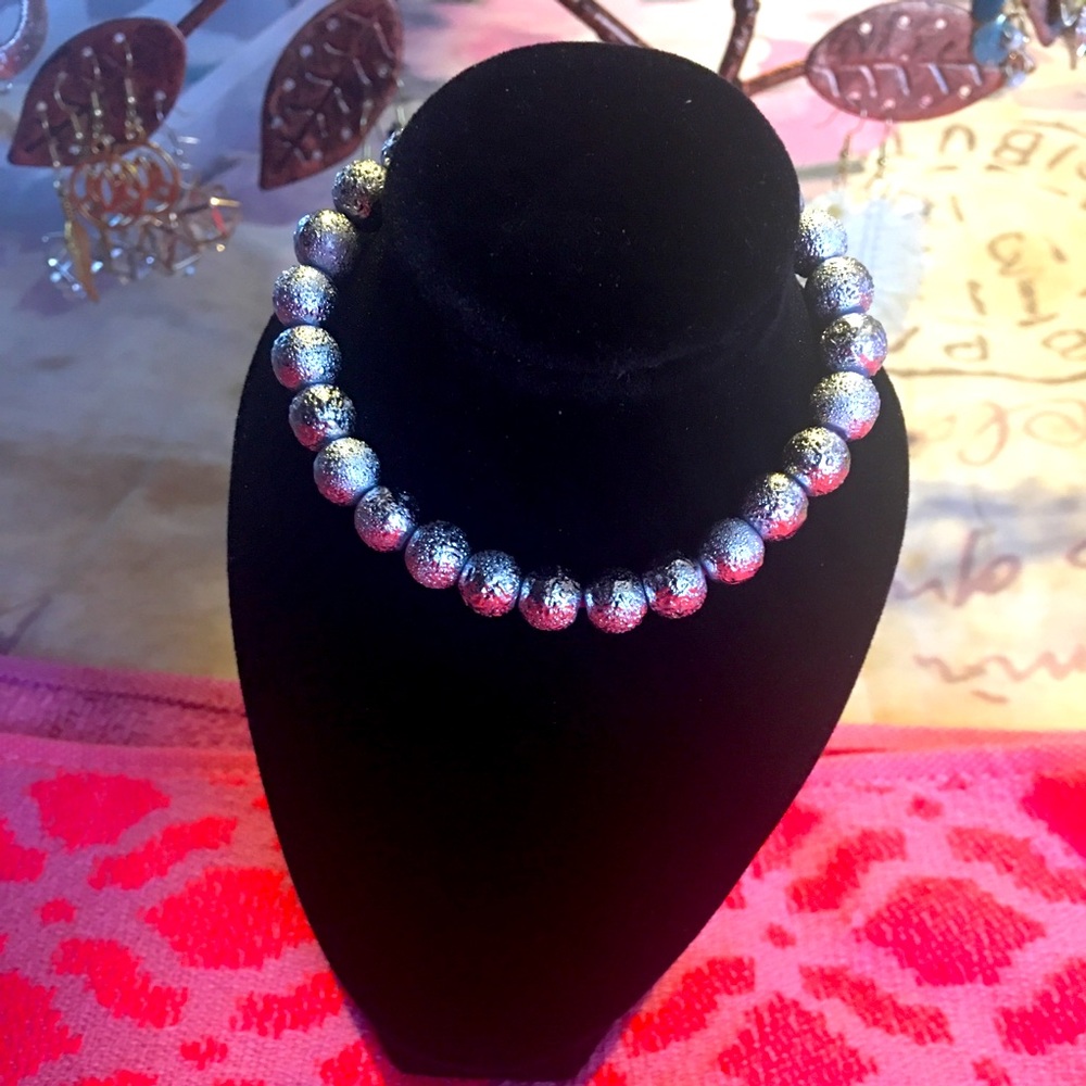 Silver Beaded Bracelet